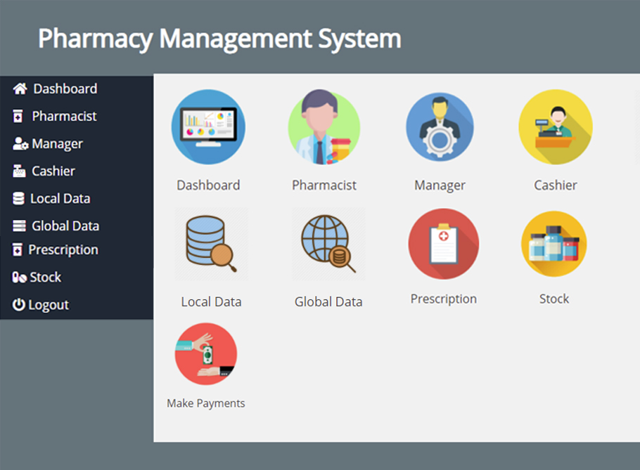 Pharmacy Management System Web Application Is Available With Source Images