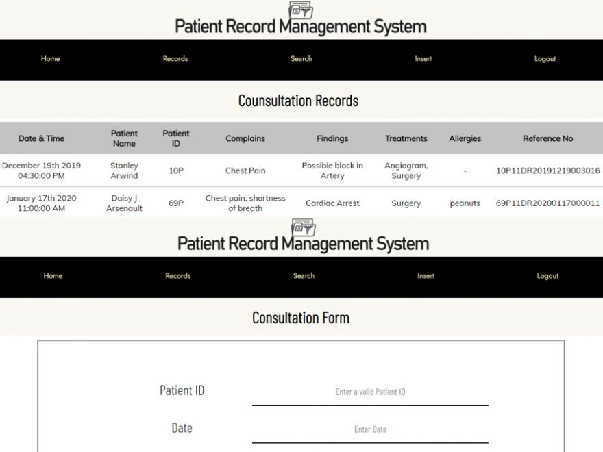 Patient Record System PHP thumbnail-CodeAstro
