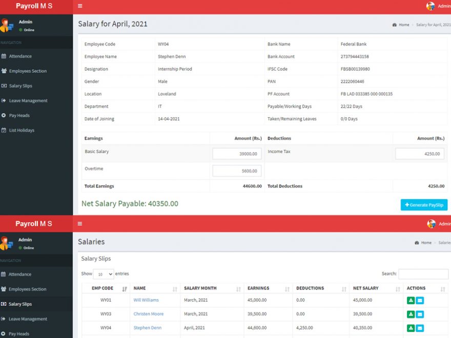 Payroll Management System PHP Thumbnail_CodeAstro