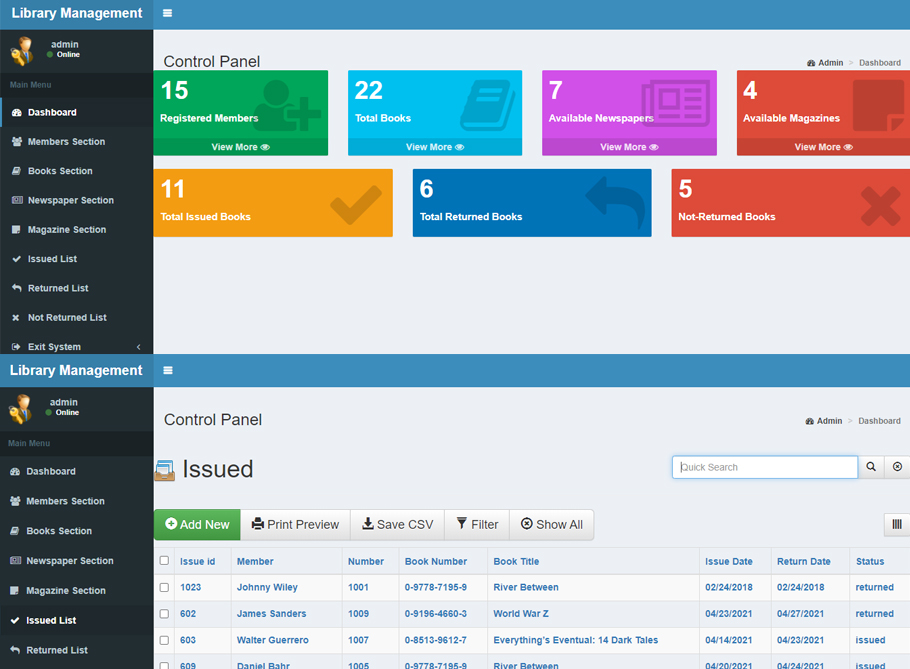 Library Management System In Php With Source Code Source Code And