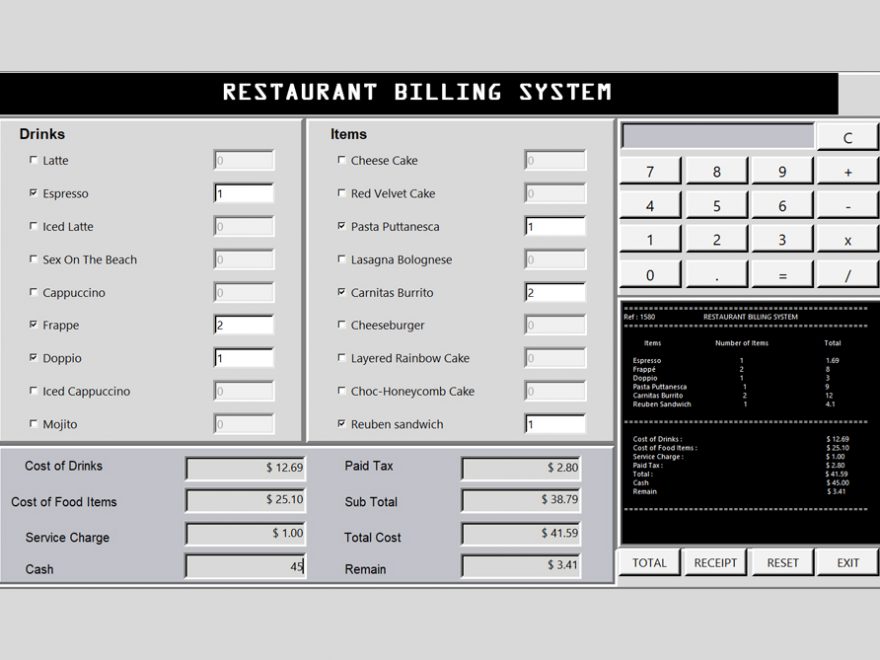 Restaurant Billing System Python Thumbnail_CodeAstro