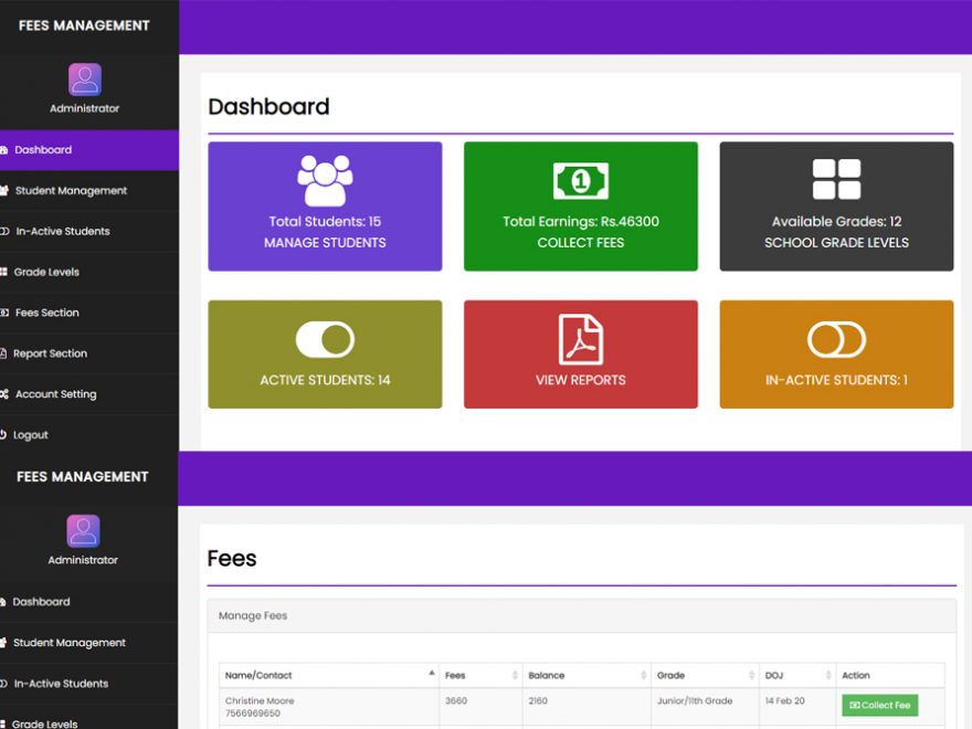 School Fees Management System PHP Thumbnail_CodeAstro