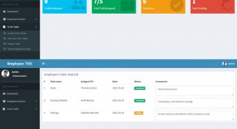 Employee Task Management System in PHP CodeIgniter with Source Code