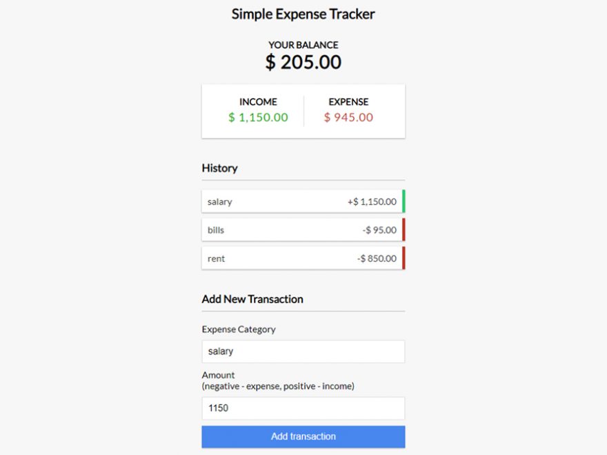 Simple Expense Tracker App React Thumbnail_CodeAstro
