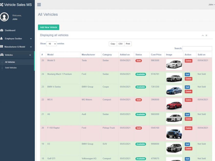 Vehicle Sales Management System PHP CodeIgniter Thumbnail_CodeAstro
