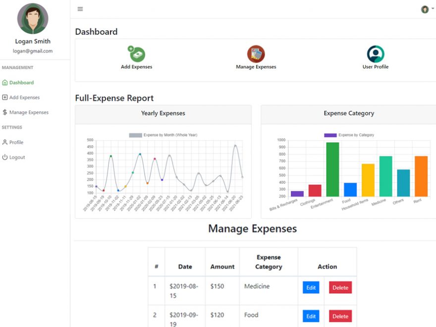 Expense Management System PHP Thumbnail_CodeAstro