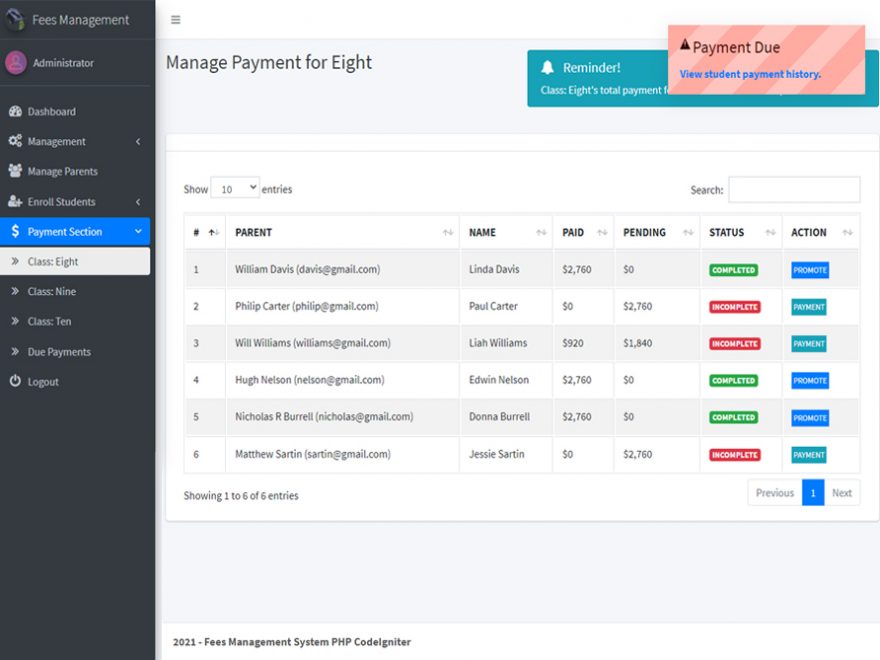 Fees Management System PHP Thumbnail_CodeAstro