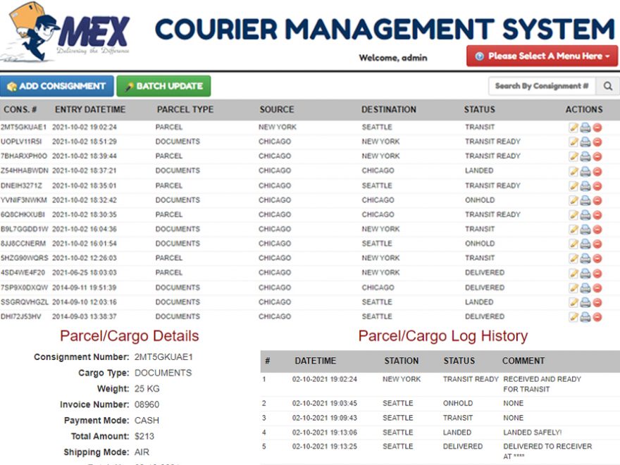 Courier Management System Thumbnail_PHP