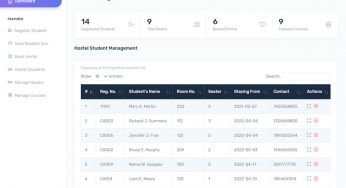 Hostel Management System in PHP with Source Code