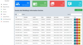 Wedding Management System in PHP with Source Code
