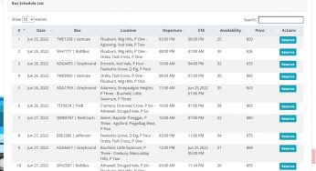 Online Bus Reservation System in PHP with Source Code