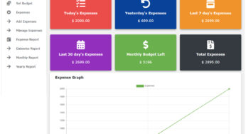 Expense Management System in PHP with Source Code