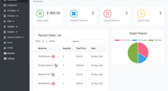 Pharmacy Management System in PHP Laravel with Source Code