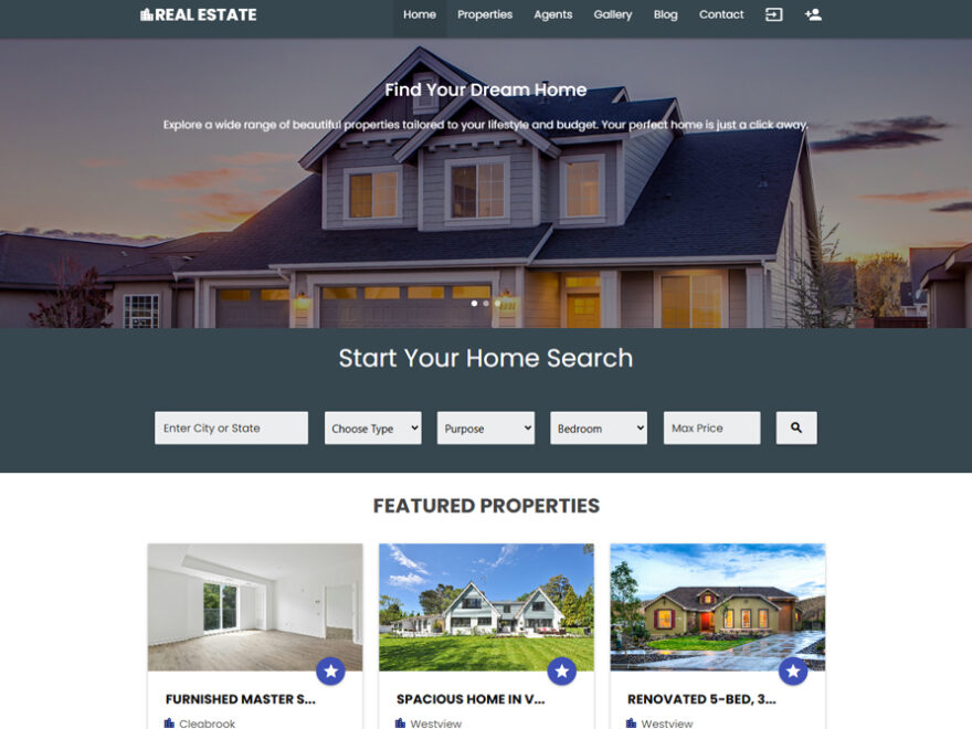Real Estate Website Laravel PHP Project_Thumbnail